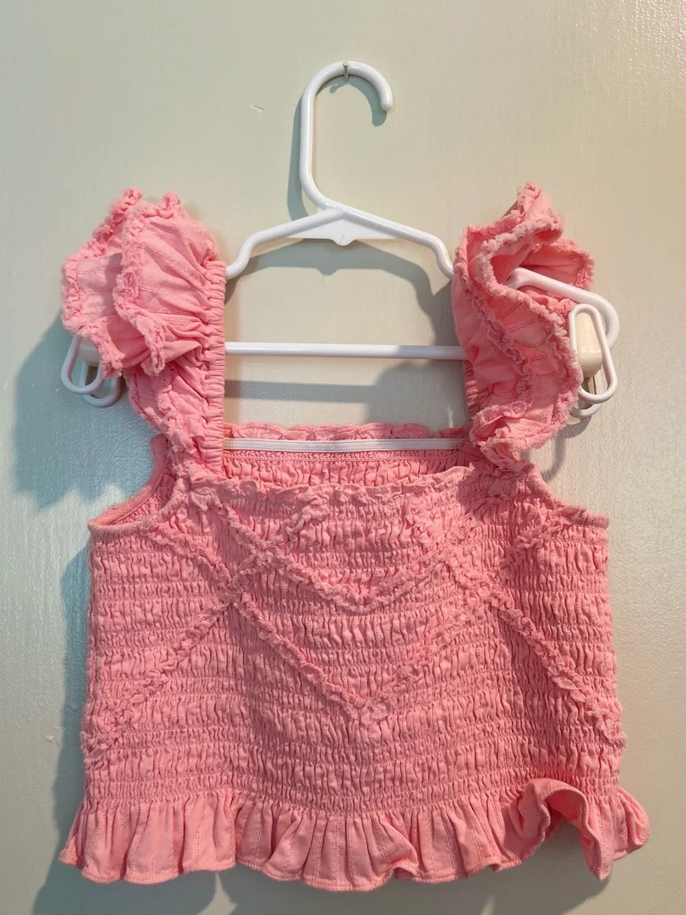 LoveShackFancy Girls Pink Smocked Ruffle Set - Picture 3 of 7